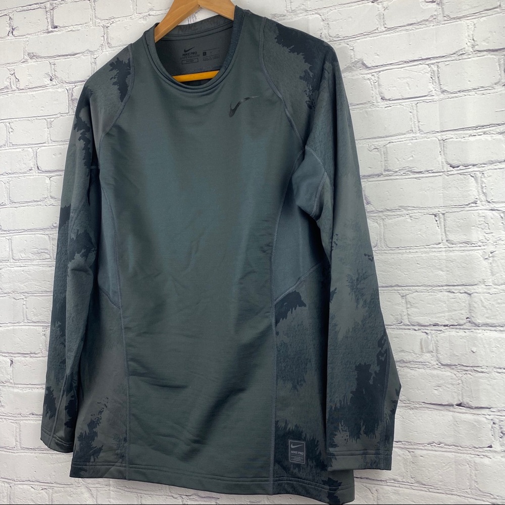 Nike pro fit fitted long sleeve shirt size L - Picture 3 of 7